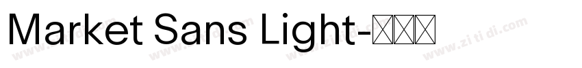 Market Sans Light字体转换